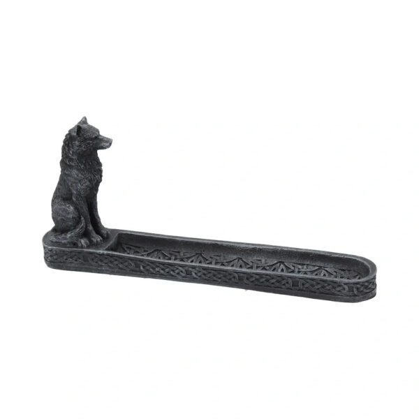 CATCHING THE SCENT 25CM WOLF INCENSE HOLDER - Image 2