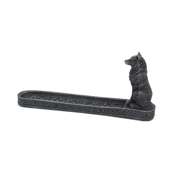 CATCHING THE SCENT 25CM WOLF INCENSE HOLDER - Image 4