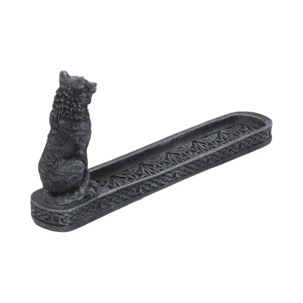 CATCHING THE SCENT 25CM WOLF INCENSE HOLDER - Image 5