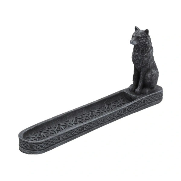 CATCHING THE SCENT 25CM WOLF INCENSE HOLDER