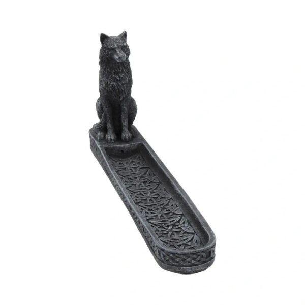 CATCHING THE SCENT 25CM WOLF INCENSE HOLDER - Image 7