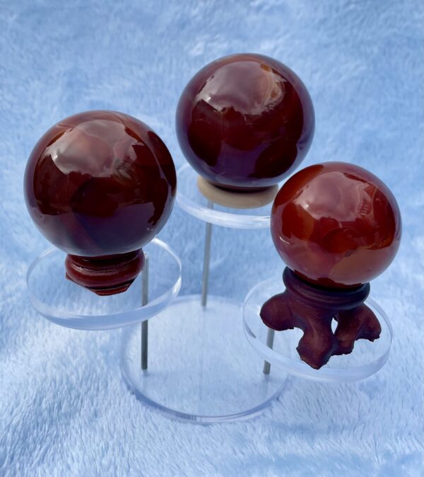 CARNELIAN SPHERES - VARIOUS SIZES - Image 2