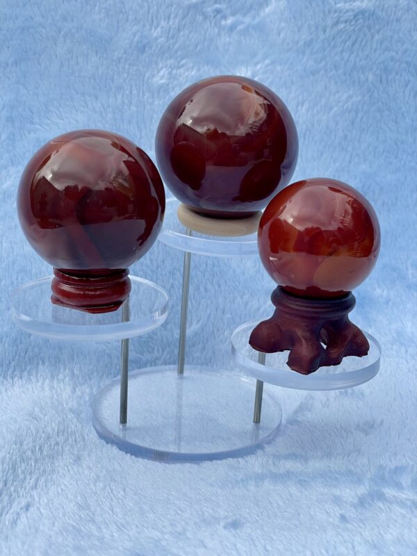 CARNELIAN SPHERES - VARIOUS SIZES