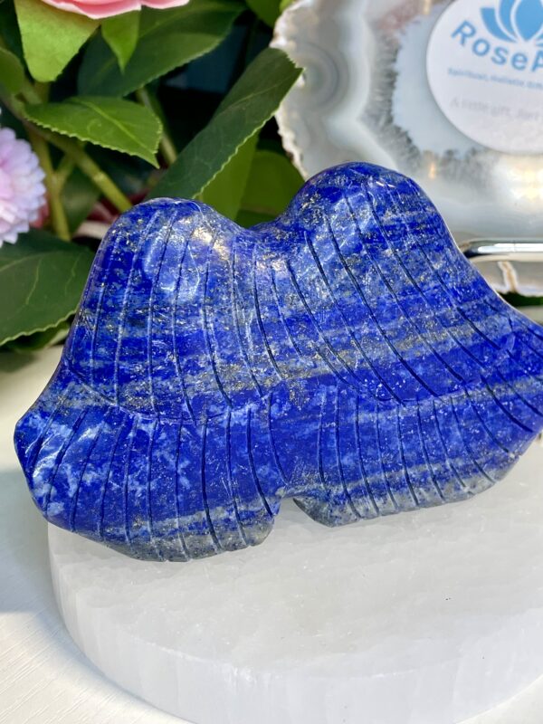 STUNNING LAPIS LAZULI CARVED EAGLE - Image 5