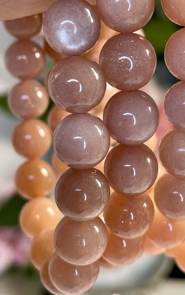 HIGH QUALITY PEACH MOONSTONE BRACELET - Image 4