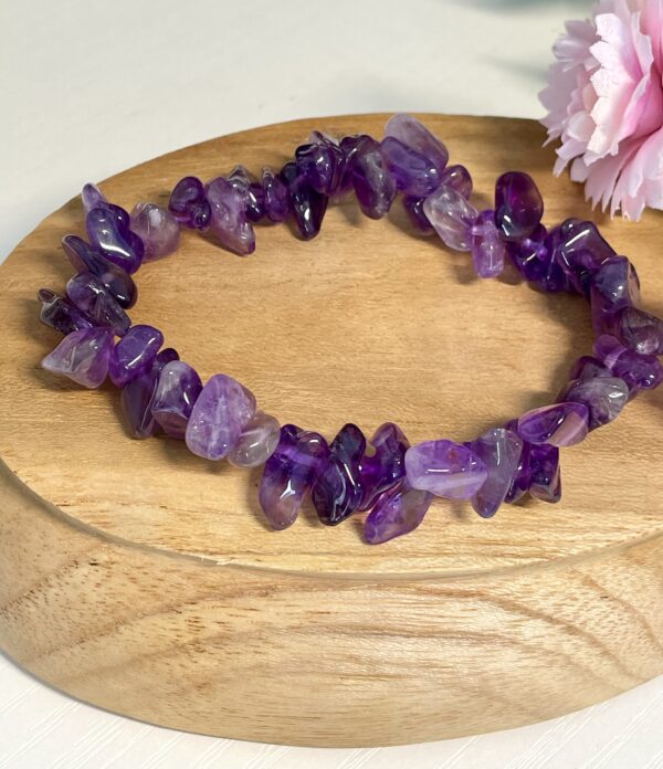 BEAUTIFUL AMETHYST CHIP BRACELET - Image 3