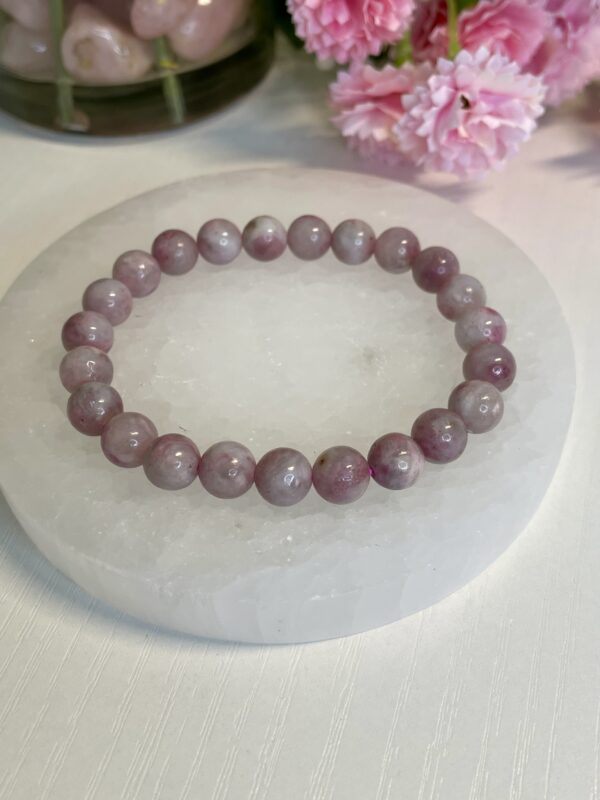 PINK TOURMALINE/ QUARTZ BRACELET - Image 3