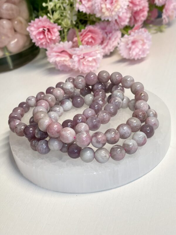 PINK TOURMALINE/ QUARTZ BRACELET