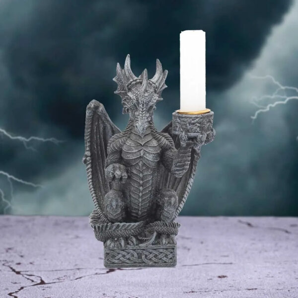 LIGHT KEEPER DRAGON CANDLE HOLDER 15CM