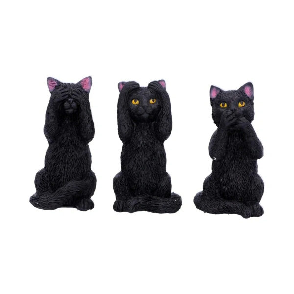 THREE WISE FELINES 8.5CM - Image 2