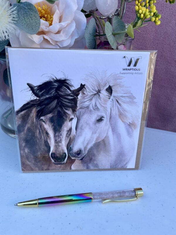 GREETING CARD - HORSE LOVE BY MARIE BROWN FINE ARTS - Image 3