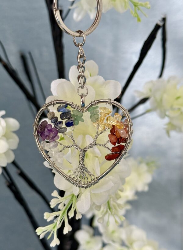 BEAUTIFUL LARGE TREE OF LIFE CHAKRA KEYRING, GREAT GIFT IDEA - Image 3