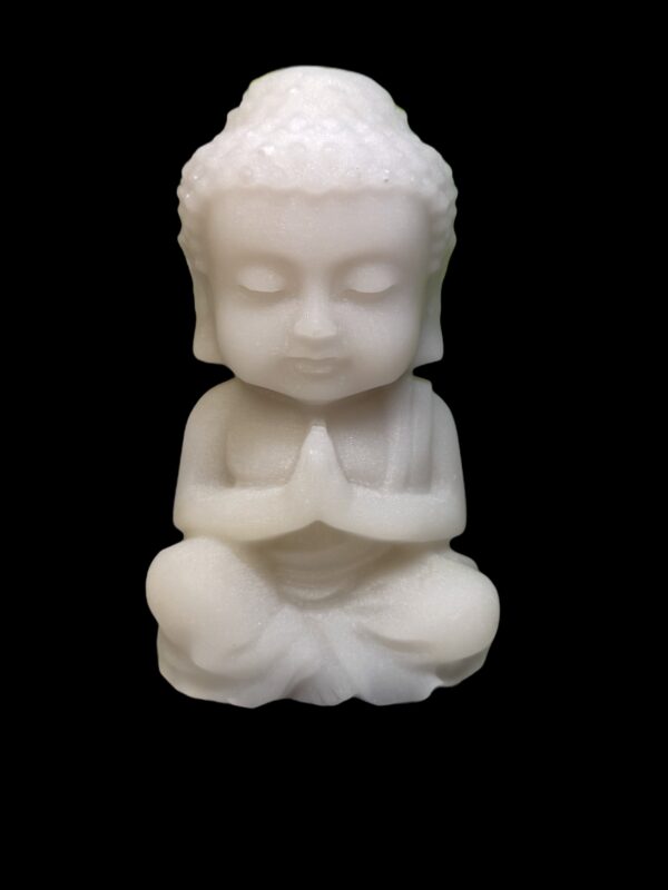 LARGE WHITE JADE BUDDHA CARVING - Image 2