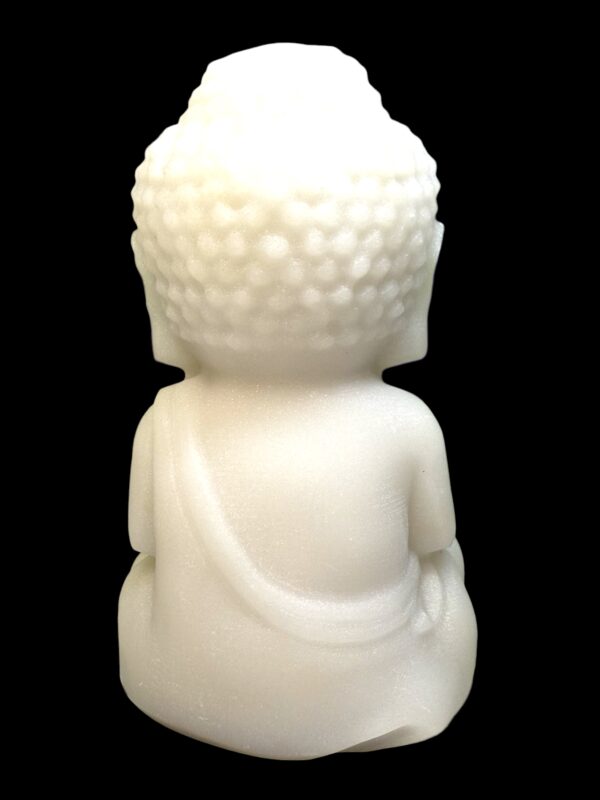 LARGE WHITE JADE BUDDHA CARVING - Image 3