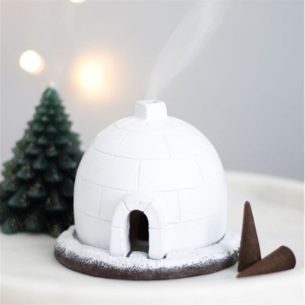 WINTER IGLOO INCENSE CONE BURNER