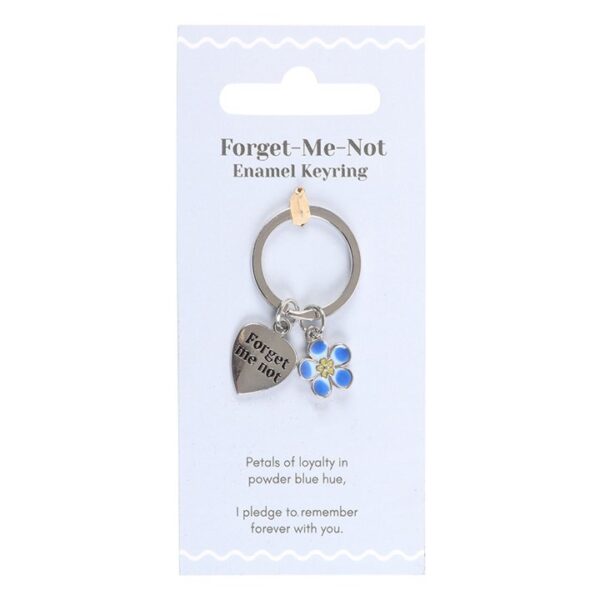 FORGET-ME-NOT FLOWER KEYRING - Image 2