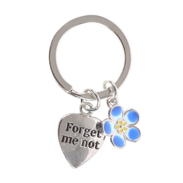 FORGET-ME-NOT FLOWER KEYRING - Image 3