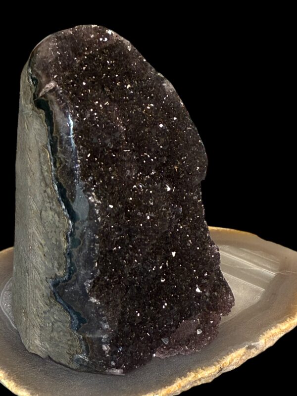 GALAXY BLACK AMETHYST CUT BASE FROM BRAZIL - Image 2