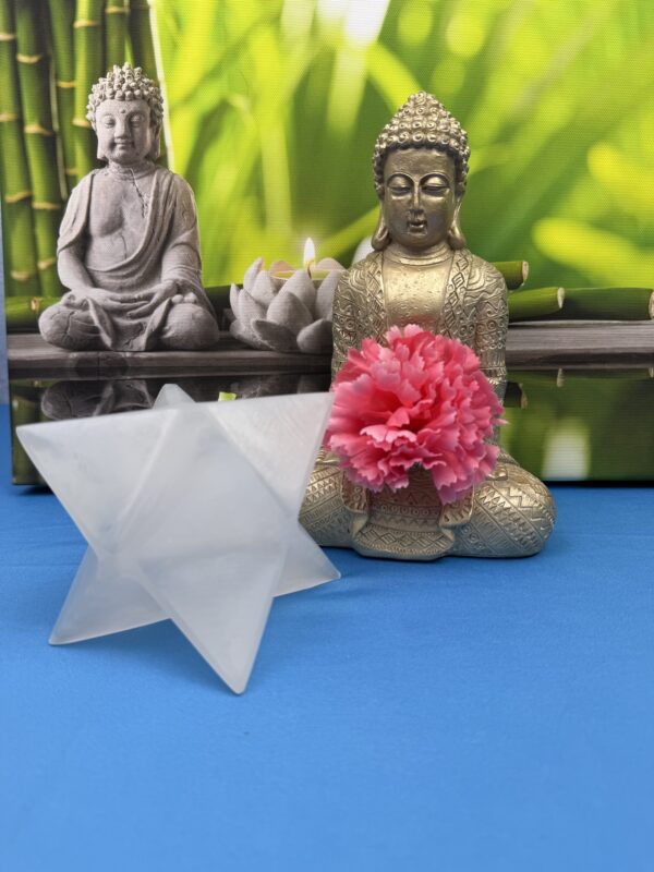 SELENITE LARGE MERKABA STAR / DECOR