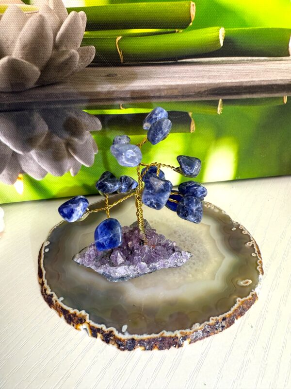 SODALITE AND AMETHYST DECORATIVE CRYSTAL TREE - Image 3